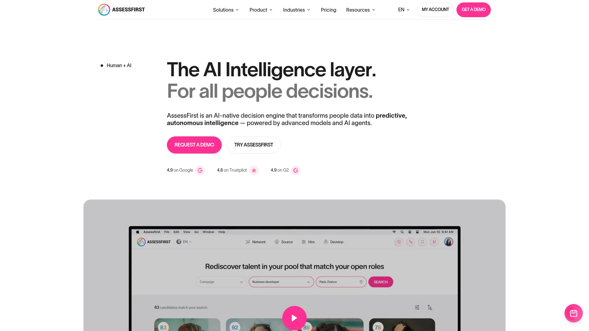 Interface AssessFirst