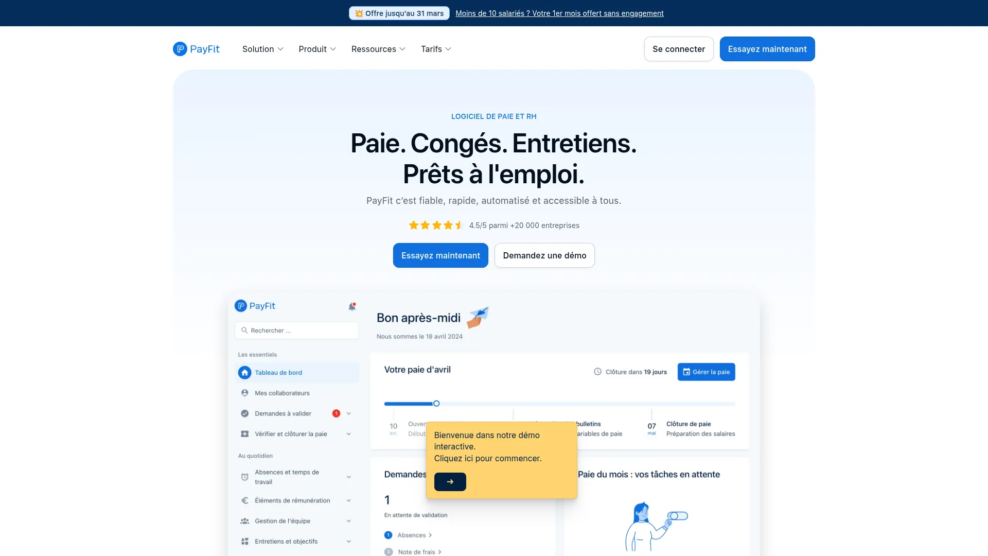 Interface PayFit
