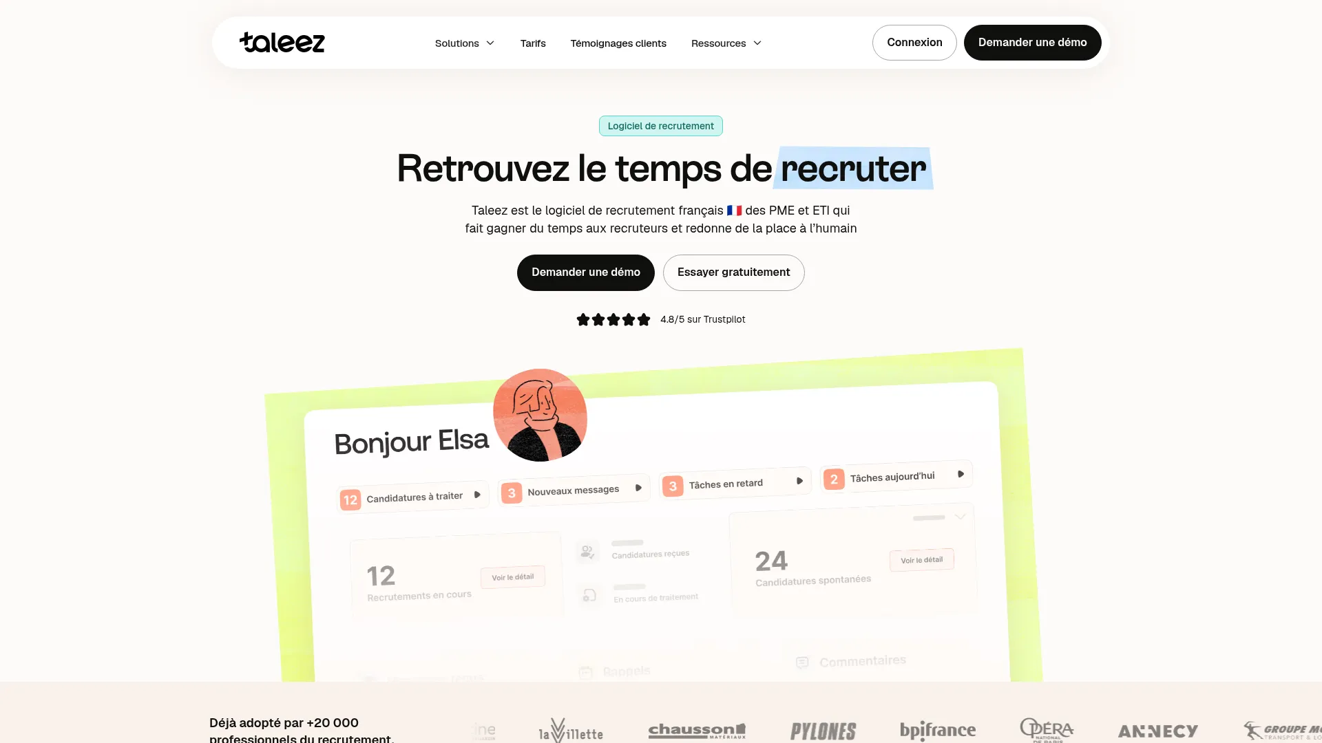 Interface Taleez